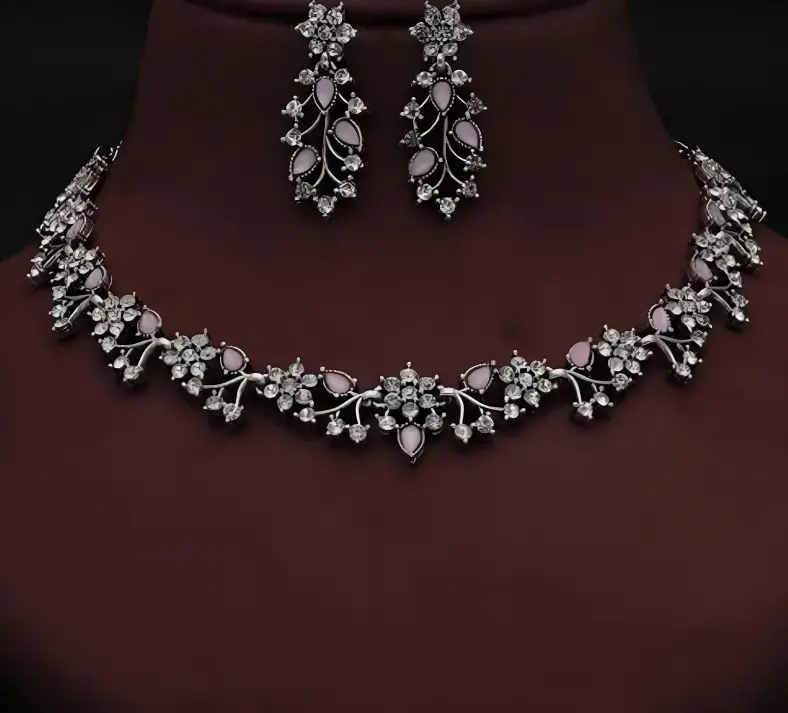 Rose Gold Diamond Brass Set