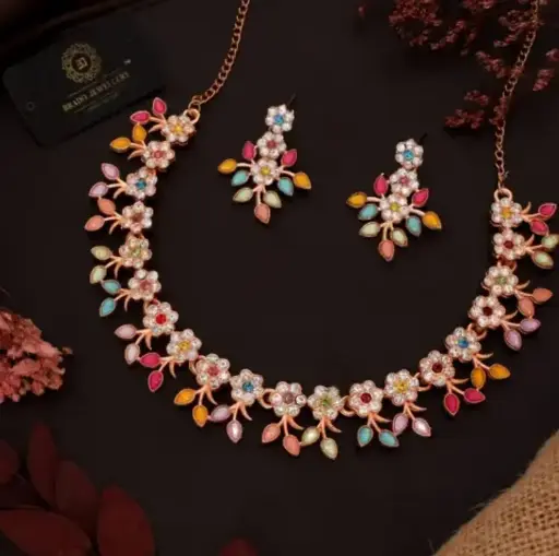 Multi Color Necklace Set